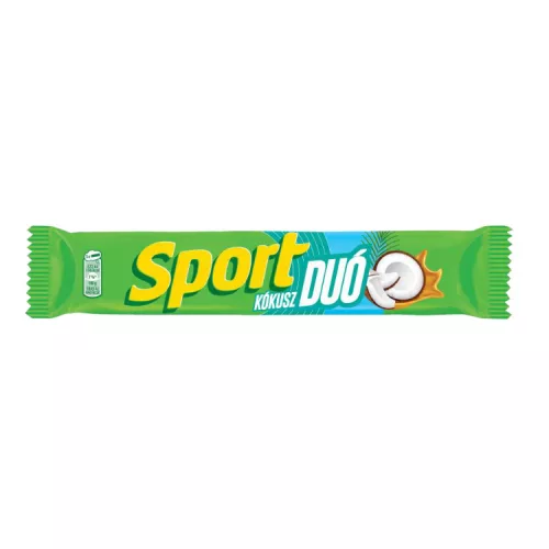 Sport Duó tejcsokoládéval mártott szelet kókusz-karamella töltelék-60g