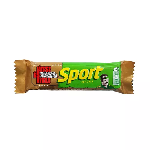 Sport étcsokoládéval mártott rumos ízű kakaós szelet - 31g