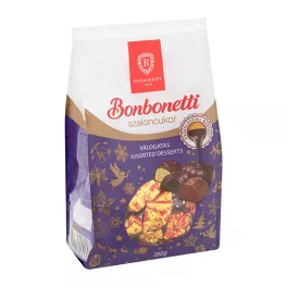   Bonbonetti Szaloncukor Válogatás ét és tejbevonóval többféle íz - 280g