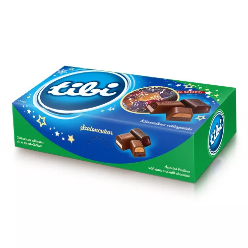 Tibi szaloncukor válogatás tej- és étcsokoládéval - 280g