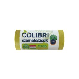COLIBRI Szemeteszsák 30 Literes Sárga - 20Db