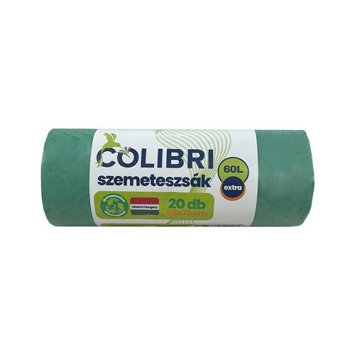Colibri Szemeteszsák 60 Literes Zöld - 20Db