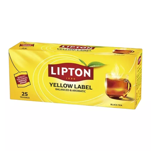 Lipton fekete tea 25 filter yellow label - 50g