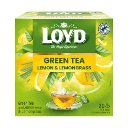 Loyd piramis zöld tea citrom, citromfűvel - 30g