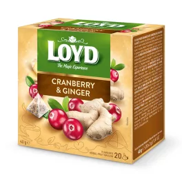 Loyd piramis tea gyömbér-áfonya - 40g