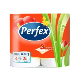 Perfex 3 rétegű toalettpapír 4 tekercs