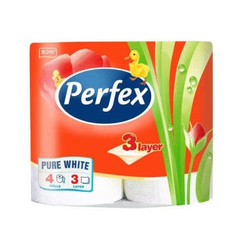 Perfex 3 rétegű toalettpapír 4 tekercs