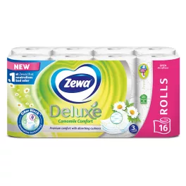   Zewa Deluxe Camomile Comfort (kamilla) 3 rétegű toalettpapír 16 tekercs