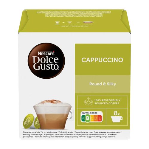 NESCAFÉ Dolce Gusto Cappuccino tej- és kávékapszula cukorral 16 db - 186,4g