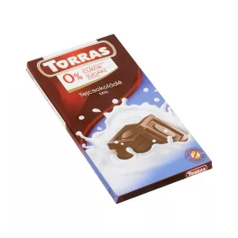   Torras táblás tejcsokoládé hozzáadott cukor nélkül - 75g