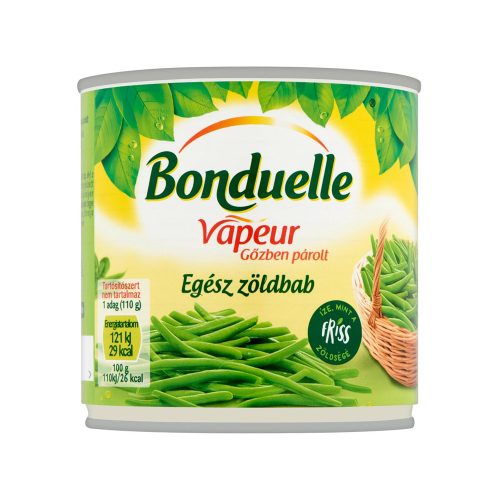 Bonduelle Vapeur gőzben párolt egész zöldbab - 295 g