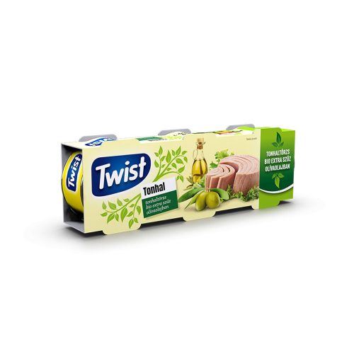 Twist tonhaltörzs bio olívaolajban 3x80g