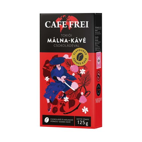 Cafe Frei tokiói málna - kávé csokoládéval, pörkölt szemes kávé 125g