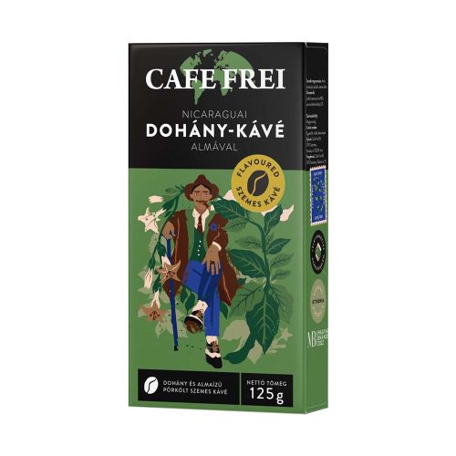Cafe Frei nicaraguai dohány-kávé almával, pörkölt szemes kávé 125g