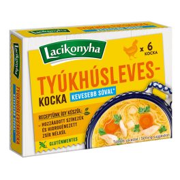 Lacikonyha tyúkhúsleveskocka sócsökkentett - 60g