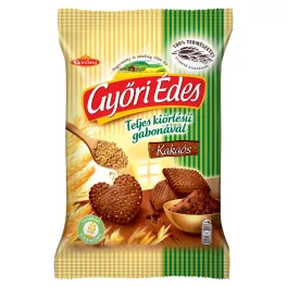   Győri Édes omlós, kakaós keksz teljes kiőrlésű búzaliszttel - 150g