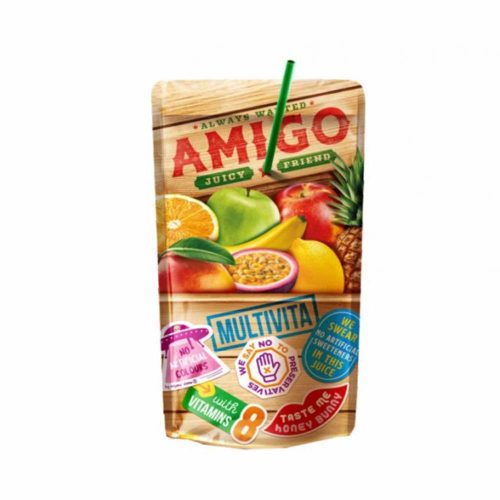 Amigó szívószálas multivitam - 200 ml