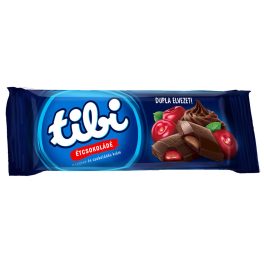   Tibi táblás étcskokoládé meggy-csokoládé ízű krémmel - 90 g