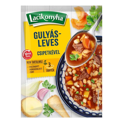 Lacikonyha Gulyásleves csipetkével 4 tányéros - 71 g