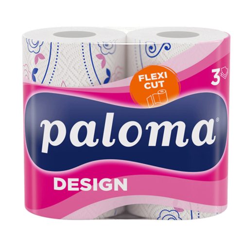 Paloma Flexi Sheet Design (színes) 3 rétegű papírtörlő 2 tekercs 145 lap