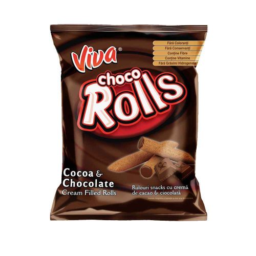 Viva Rolls csokival töltött gabonapálcika - 100 g