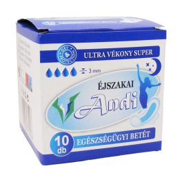 ANDI egészségügyi betét szárnyas éjszakai - 10 db