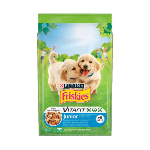 FRISKIES Junior Csirke-zöldség-tej száraz kutyaeledel - 500g