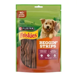   FRISKIES beggin strips bacon ízesítésű kutya jutalomfalat  - 120g