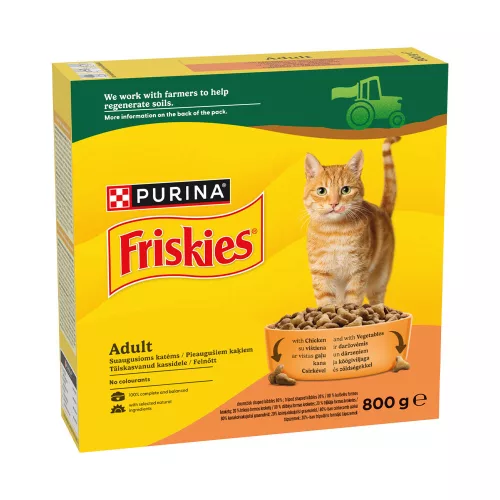 FRISKIES csirkés hozzáadott zöldségekkel száraz macska - 800 g
