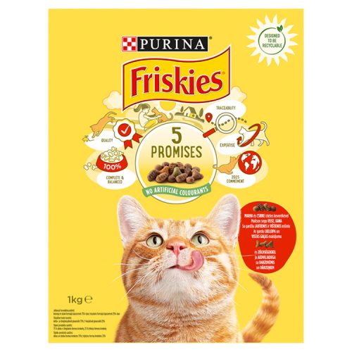 FRISKIES marha/csirke száraz macska 1kg