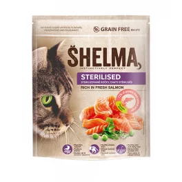 Shelma száraz macskaeledel steril lazac - 750g