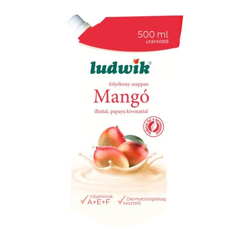 Ludwik folyékony szappan utántöltő mangó illattal - 500ml