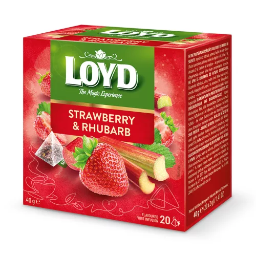 Loyd piramis tea eper-rebarbara 40g