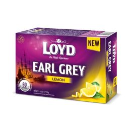 Loyd tea Earl Grey citrom 60 filteres - 90g