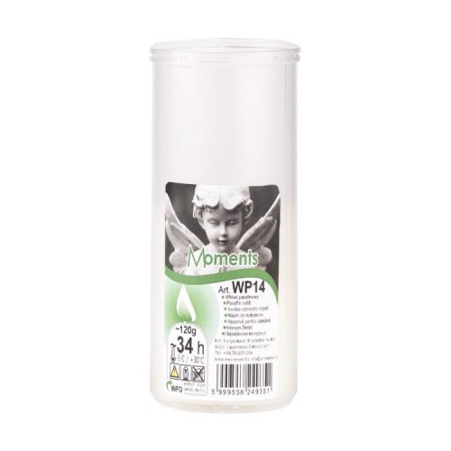 Mécses betét műanyag nyitott 140 mm - 1db (WP14)