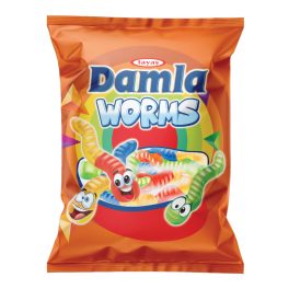 Damla kukac vegyes gyümölcs ízű gumicukorka - 80g