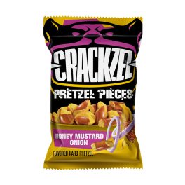   Crackzel mézes mustáros és vöröshagyma ízű perecdarabok - 65g