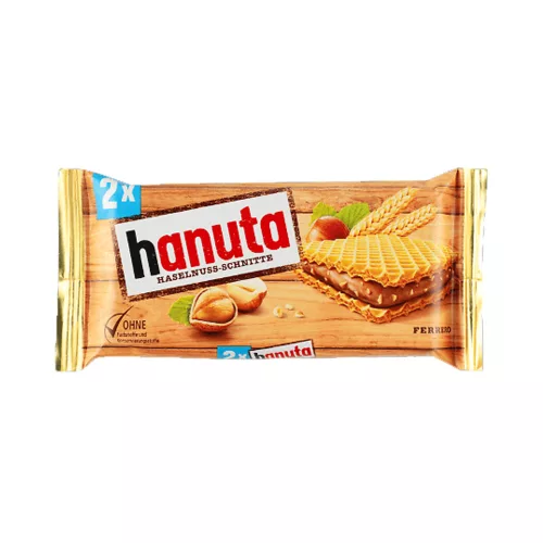 Hanuta ropogós ostya mogyorós-kakaós töltelékkel T2 - 44g