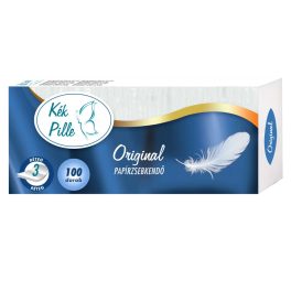 Kék Pille Original 3 rétegű papírzsebkendő - 100 db