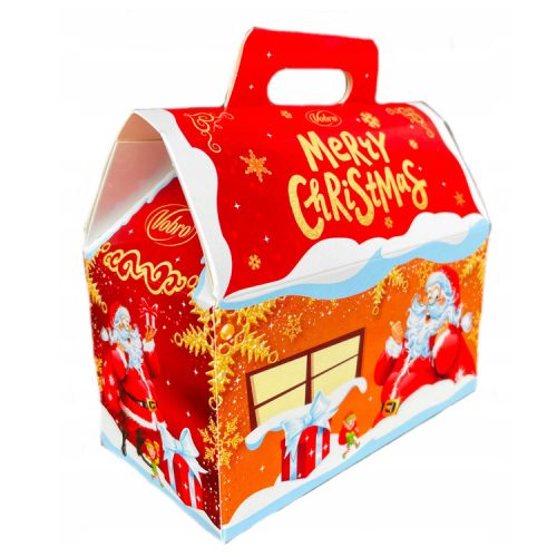 Vobro Christmas House tejszín-meggy&nar.-marc. ízű krémmel t. cukorka -200g