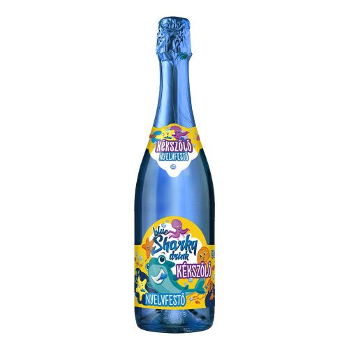 Sharky Drink kékszőlő ízű alkoholmentes pezsgő - 750 ml