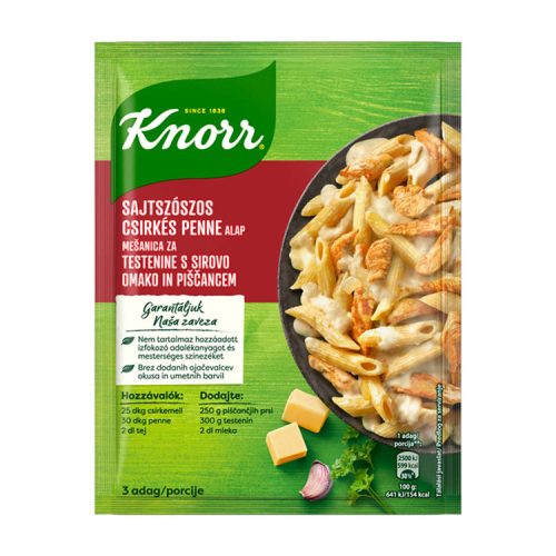 Knorr sajtszószos csirkés penne alap - 40 g