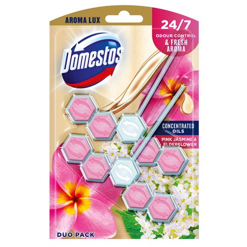 Domestos Aroma Lux wc-rúd Pink Jasmine & Elderflower - 2x55g