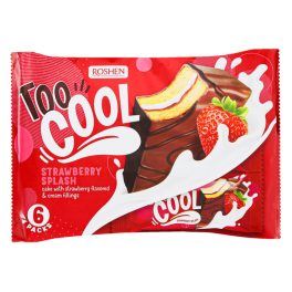   Too Cool Strawberry Splash eper ízű krémmel töltött piskóta - 270 g