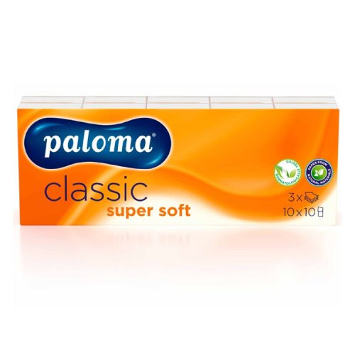 Paloma Classic 3 rétegű papírzsebkendő - 100db