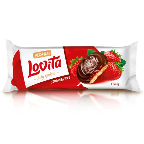 Lovita piskótatallér epres - 135 g