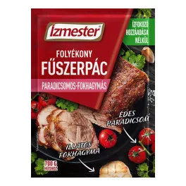   Lacikonyha Ízmester folyékony fűszerpác paradicsomos-fokhagymás - 80ml