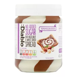  Diablo mogyoró és fehércsokoládé krém hozzáadott cukor nélkül - 350g