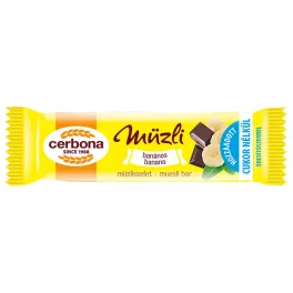   Cerbona müzliszelet banános kakaós tejbev. hozzáadott cukor nélküli - 20g