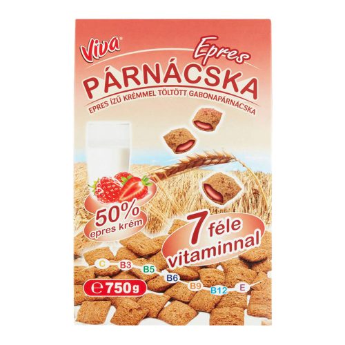 Viva töltött gabonapárna epres - 750 g